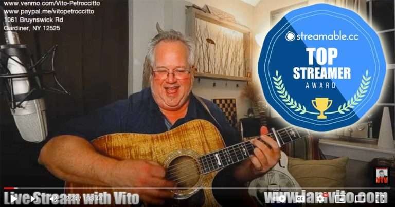 Vito Petroccitto, Top Streamer winner at streamable.cc