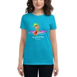 Women’s short sleeve tee | “Go with the flow”