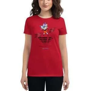 Women’s short sleeve Rockin’ tee | “Stream On”