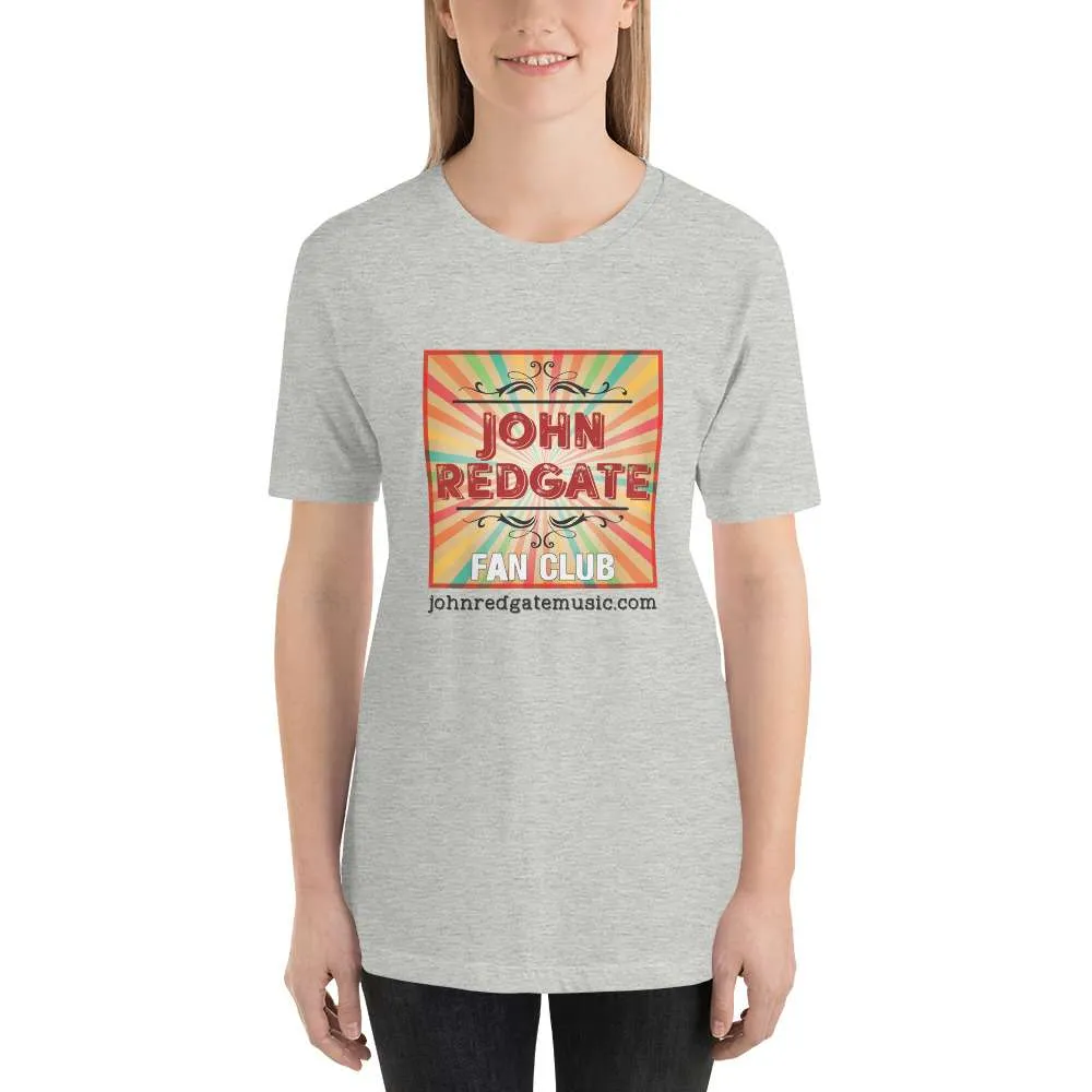 Short-Sleeve Unisex Musician T-Shirt | “John Redgate Fan Club” - Image 10