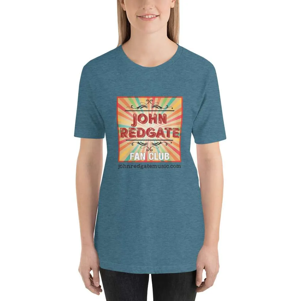 Short-Sleeve Unisex Musician T-Shirt | “John Redgate Fan Club” - Image 2