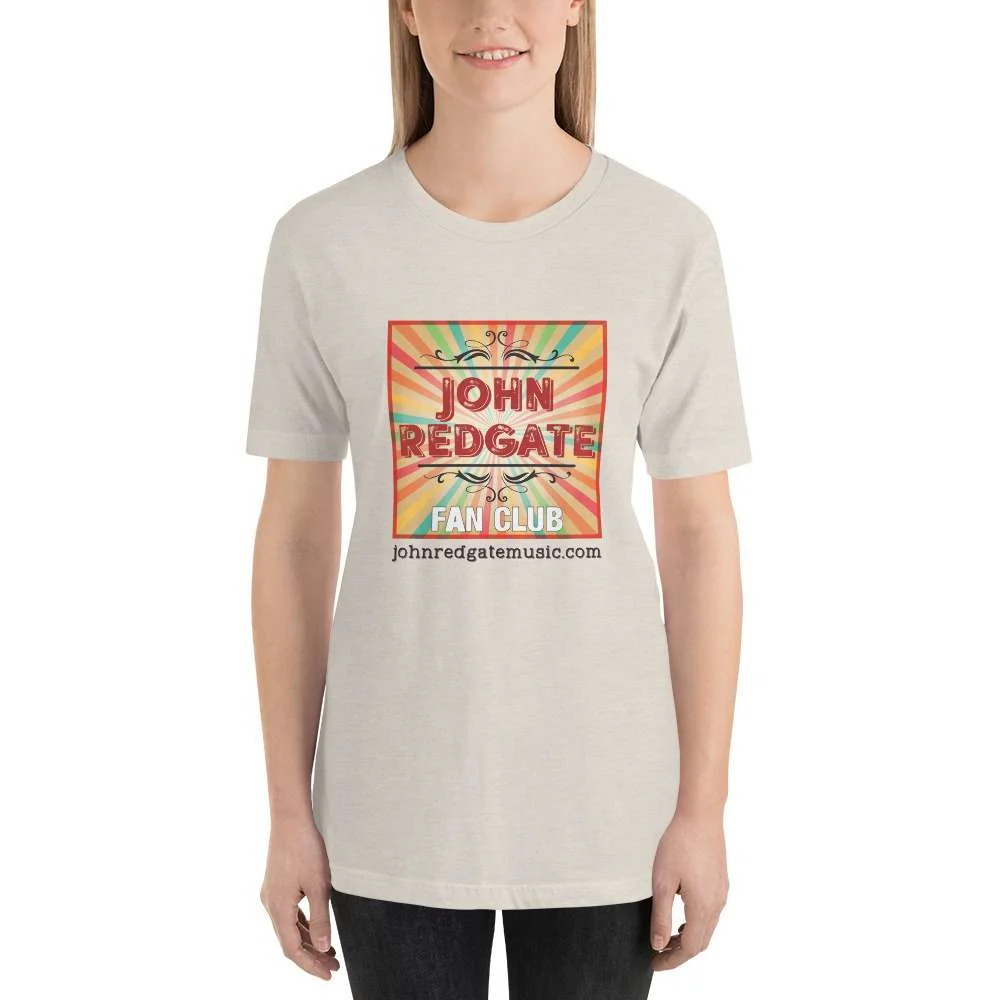 Short-Sleeve Unisex Musician T-Shirt | “John Redgate Fan Club” - Image 13