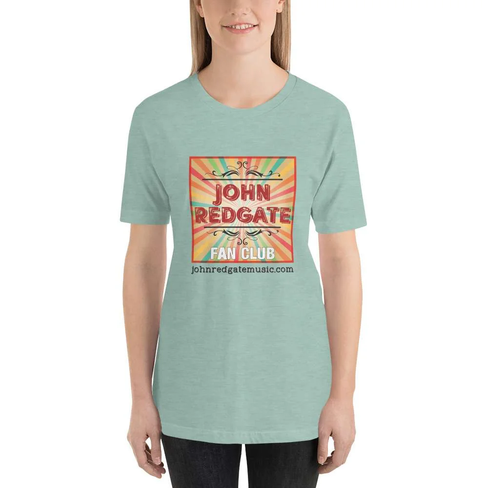 Short-Sleeve Unisex Musician T-Shirt | “John Redgate Fan Club” - Image 6