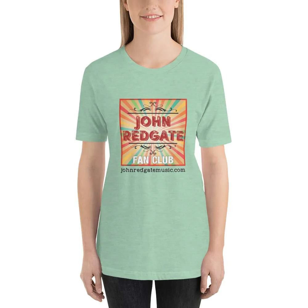 Short-Sleeve Unisex Musician T-Shirt | “John Redgate Fan Club” - Image 7