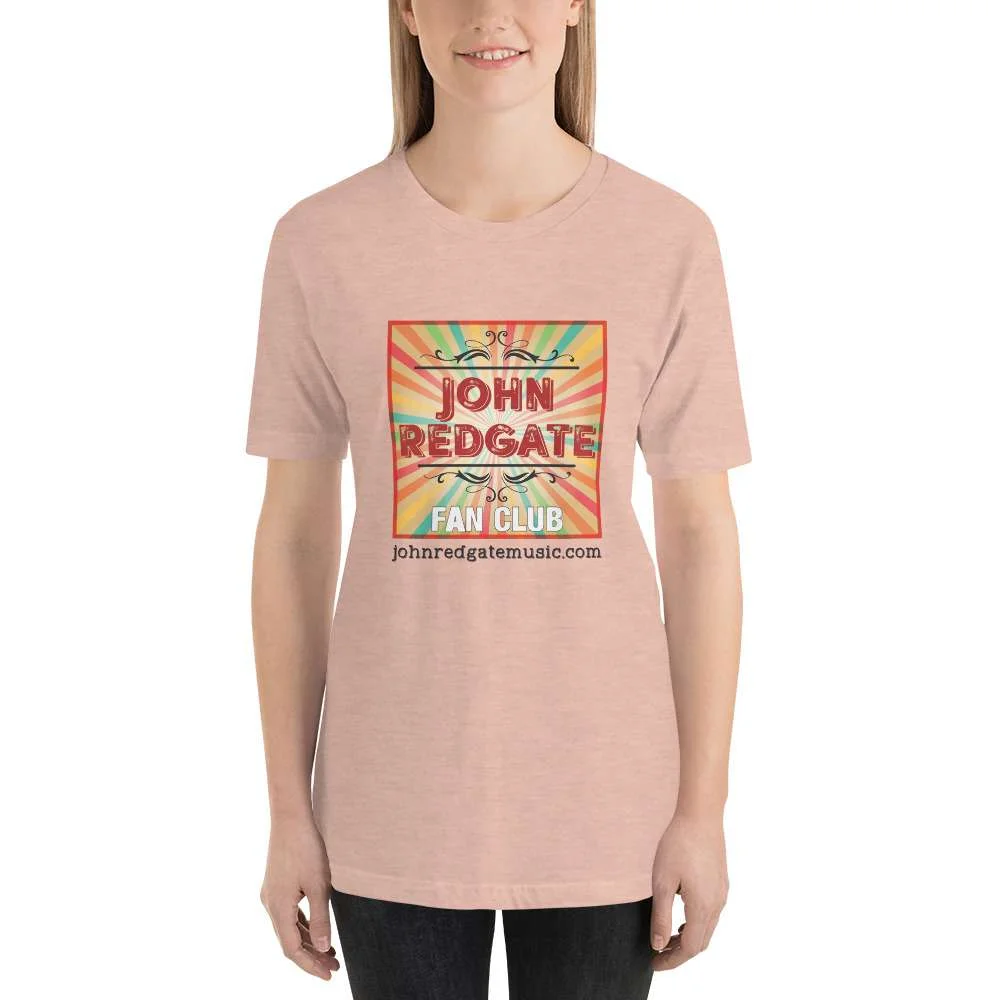 Short-Sleeve Unisex Musician T-Shirt | “John Redgate Fan Club” - Image 9