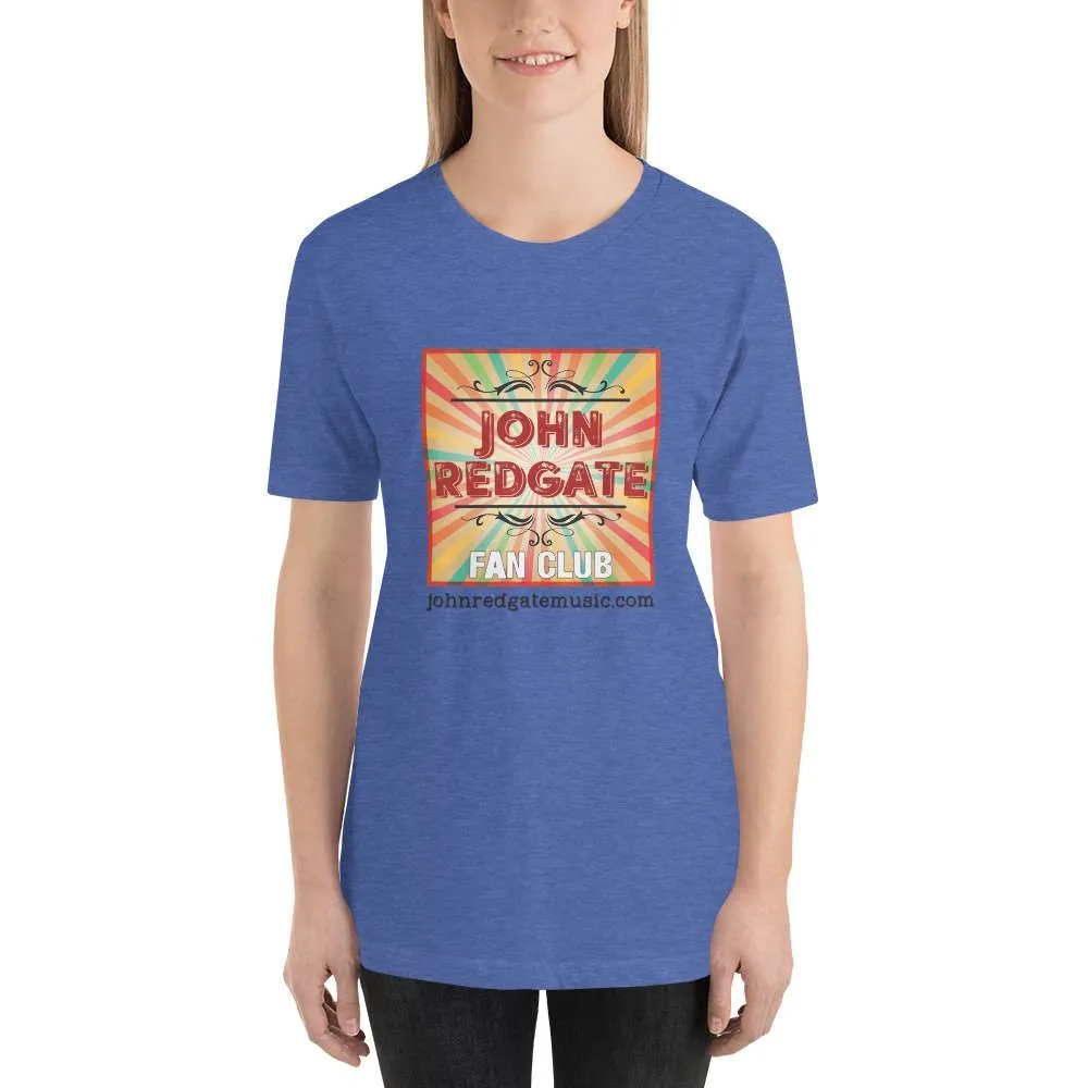Short-Sleeve Unisex Musician T-Shirt | “John Redgate Fan Club” - Image 3