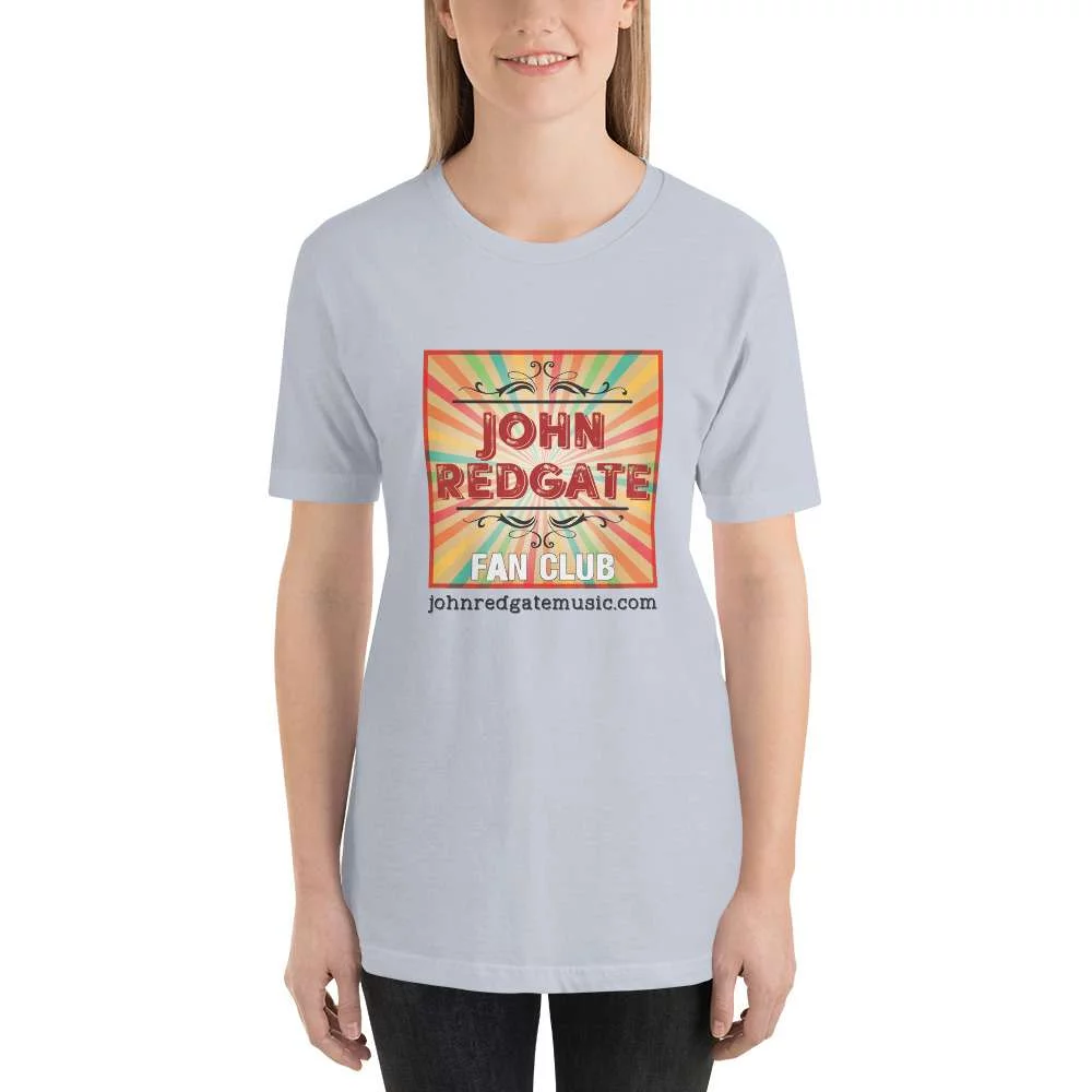 Short-Sleeve Unisex Musician T-Shirt | “John Redgate Fan Club” - Image 11