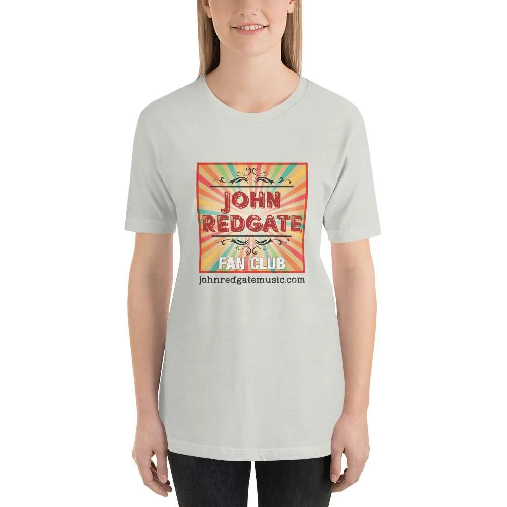 Short-Sleeve Unisex Musician T-Shirt | “John Redgate Fan Club” - Image 14