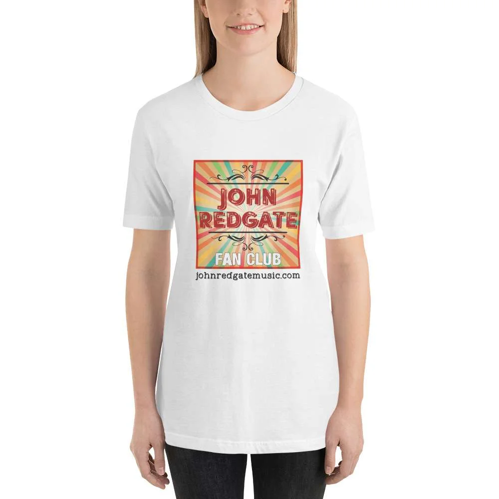 Short-Sleeve Unisex Musician T-Shirt | “John Redgate Fan Club” - Image 15